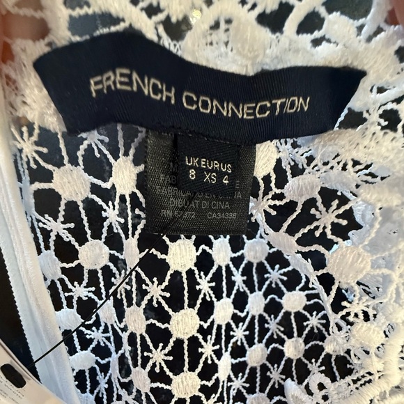 $158 French Connection Ramona White Lace Dress NWT - Picture 6 of 7